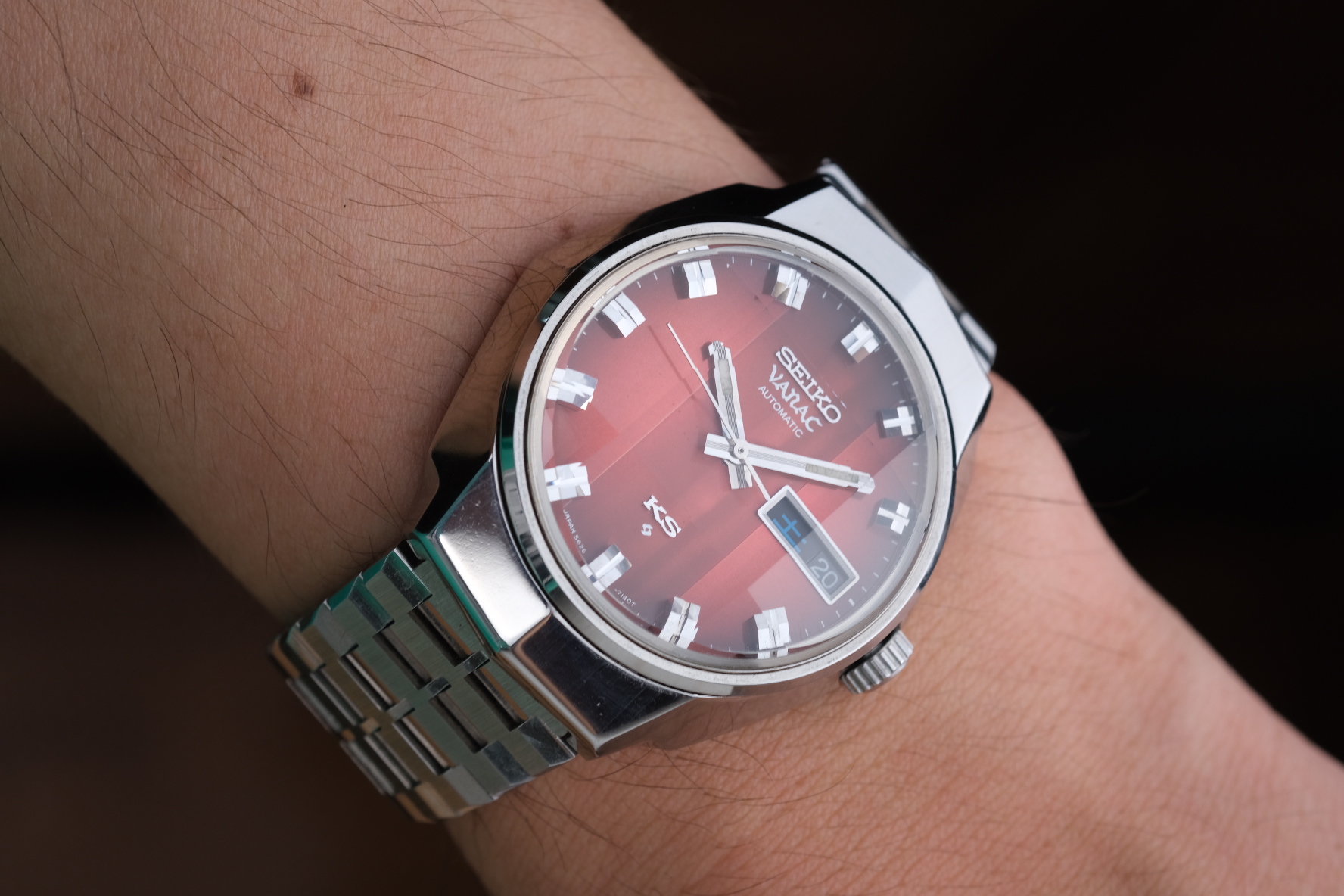 ✨SEIKO✨セイコー✨KS✨5626-7140✨デイデイト✨シルバー✨腕時計✨ 1973年製アンティーク キング セイコー 5626-7140 56KS