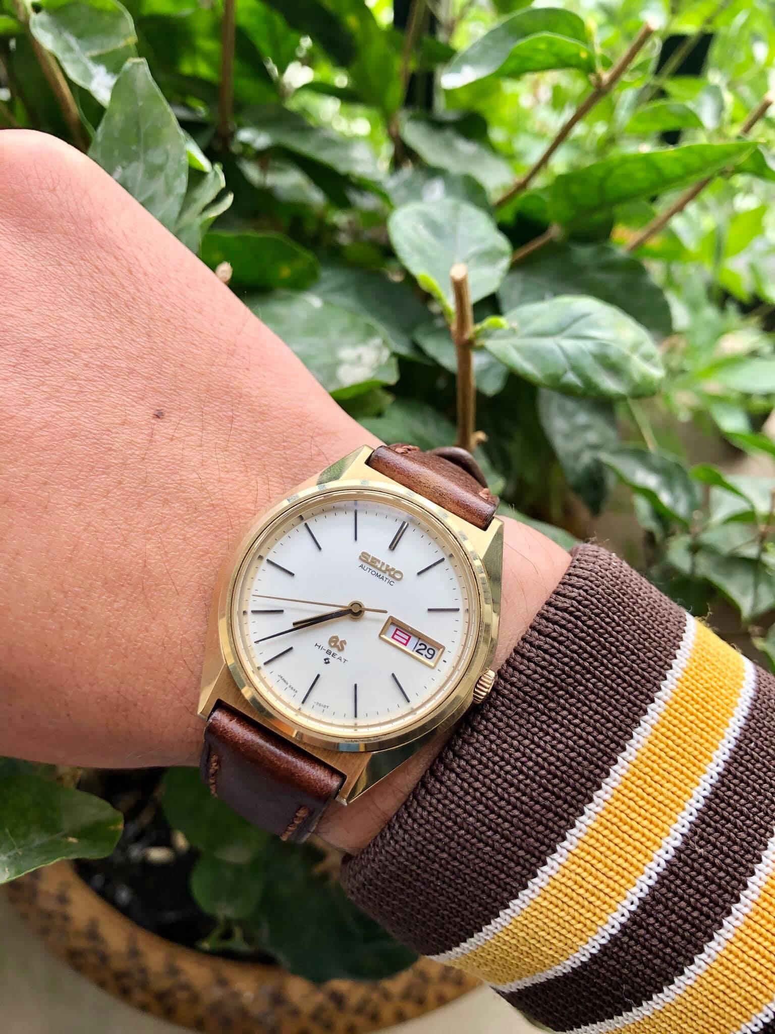 【ジャンク】cap gold グランドセイコー5646-7010 ハイビート グランドセイコー 1971年製 Ref.5646-7010 56GS CAP GOLD デイデイト